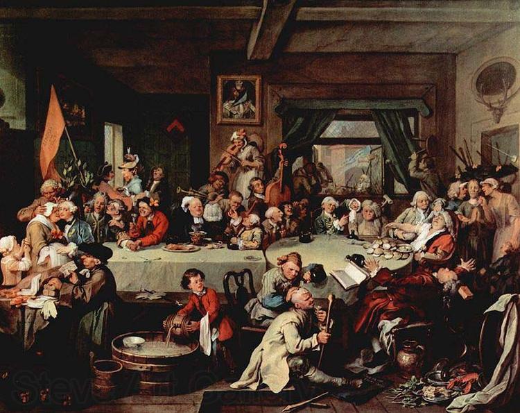 William Hogarth An Election Entertainment featuring